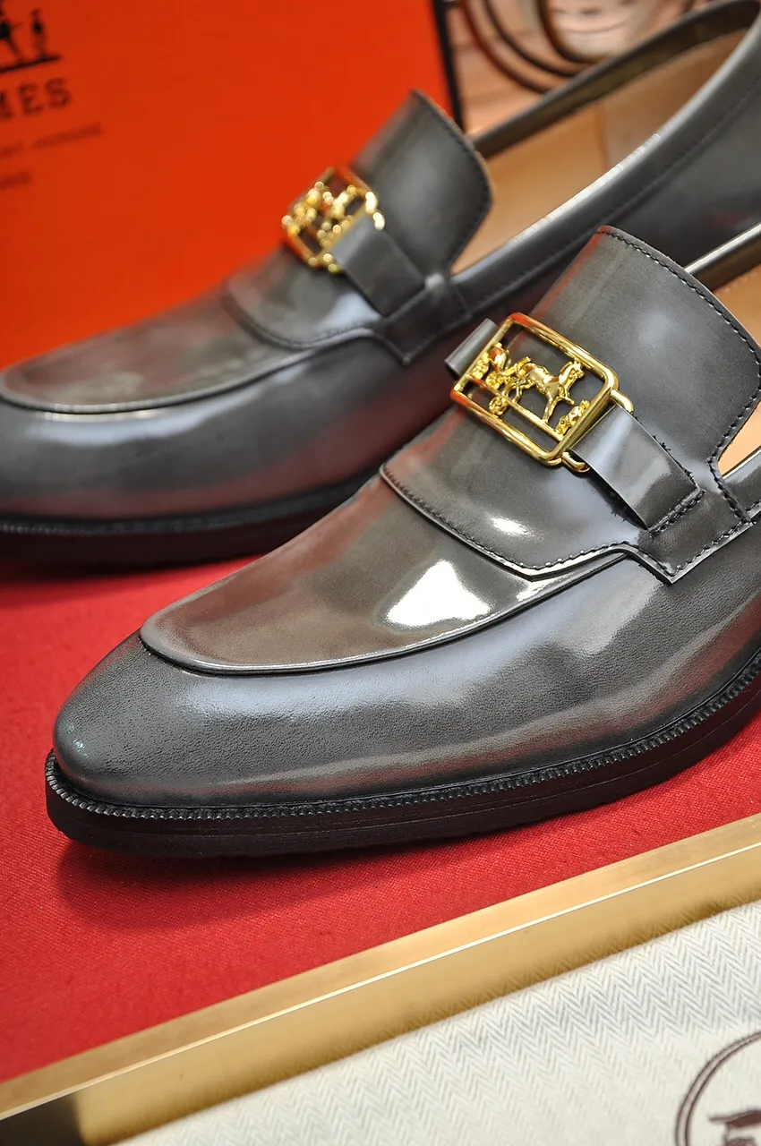 Men's shoes 💰500💶[HERMES] (cowhide lining)🍀Italian top luxury🍀He does not pursue novel styles and gorgeous colors, but attracts the favor of successful men with his flawless, elegant and classic style! This very, very comfortable, simple and stable style makes it easy to match any style! The pattern is absolutely 1:1 refined from the original case, and we strive for excellence in materials, imported cowhide + cowhide lining💪💪💪extraordinary texture👍! .Black brown code number: 38 to 45 (45 customized)